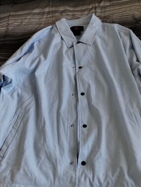 Jordan Light Blue Men's Windbreaker Coach Jacket